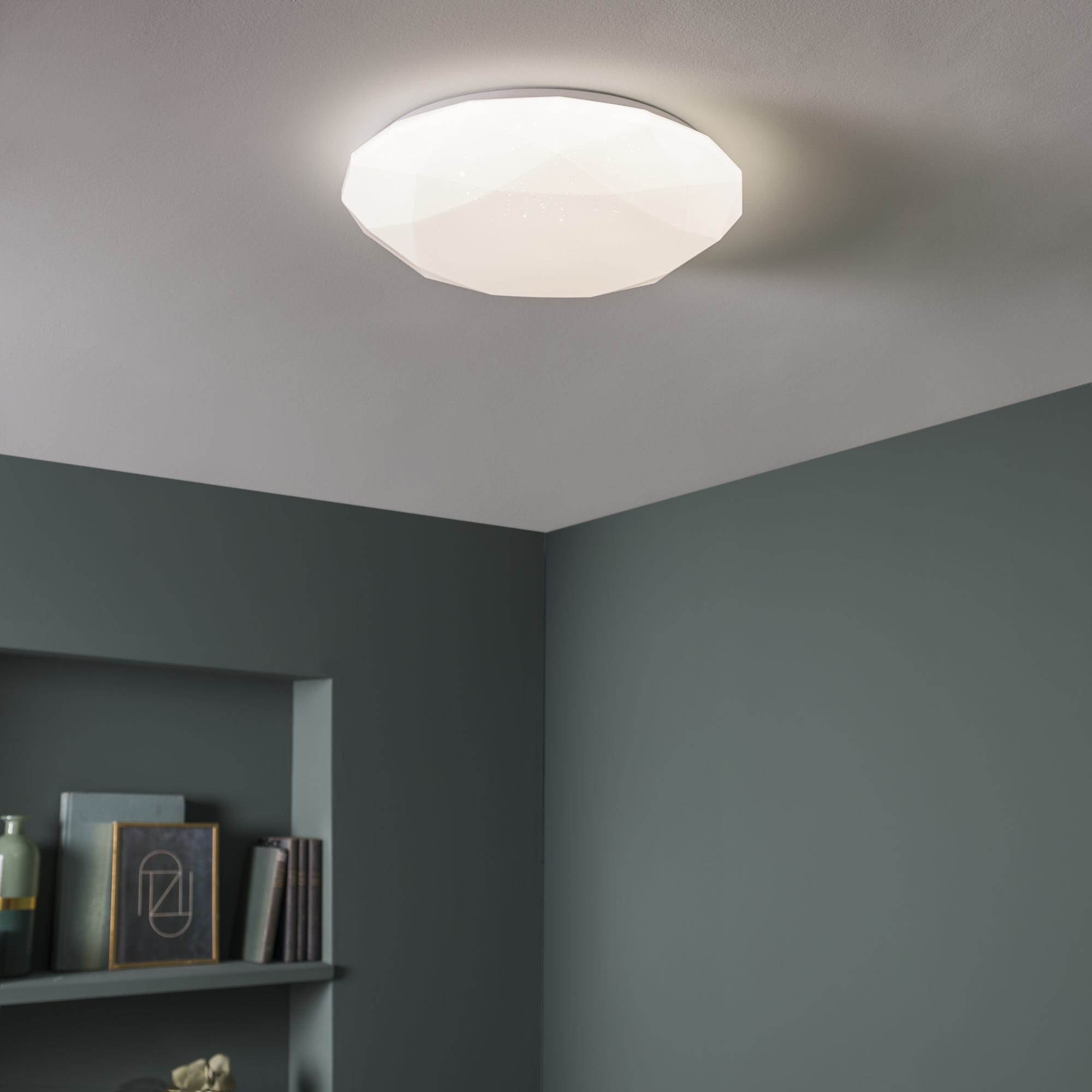 Plafoniera LED Moderno Verb, Bianco 39 Cm, Luce CCT Dimmerabile - Foto 11