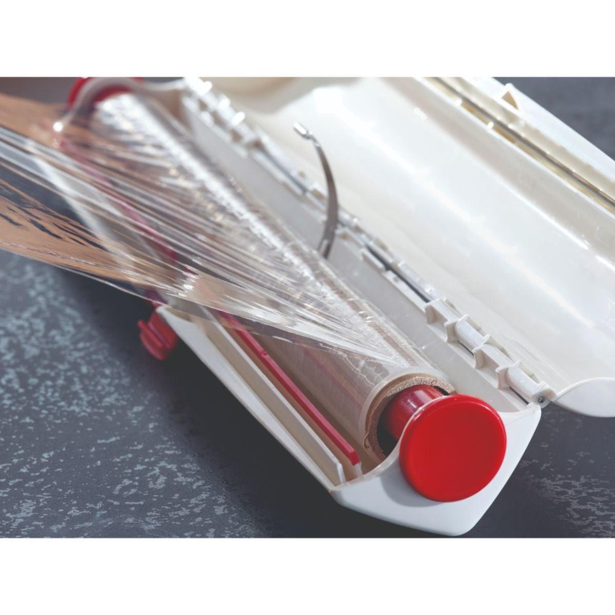 Dispenser Per Pellicola TOOSOAR In Acciaio Inox: Taglio Perfetto Con 2 Lame Di Ricambio, Per Pellicola Fino A 45 Cm, Ideale Per Supermercati E Frutta