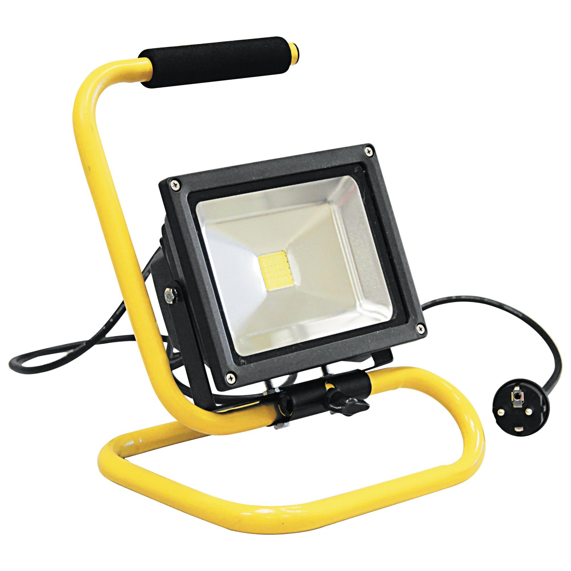 Goobay 59009 Faro LED Doppio Da Esterno Con Treppiede Telescopico 2x40W IP65 - Giallo/Nero - 3