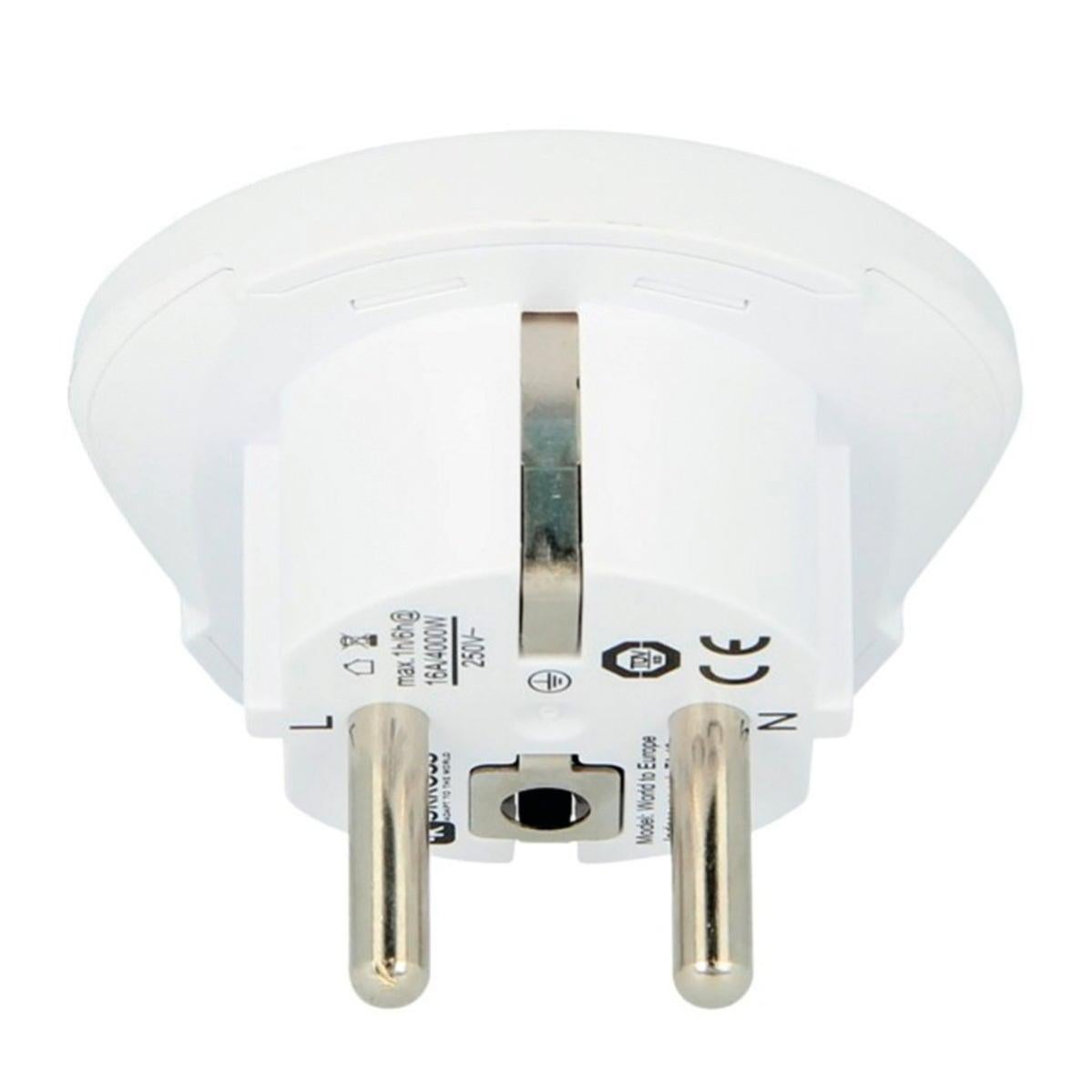 Adattatore Universale Da Viaggio Skross Con 3 Porte USB - Bianco