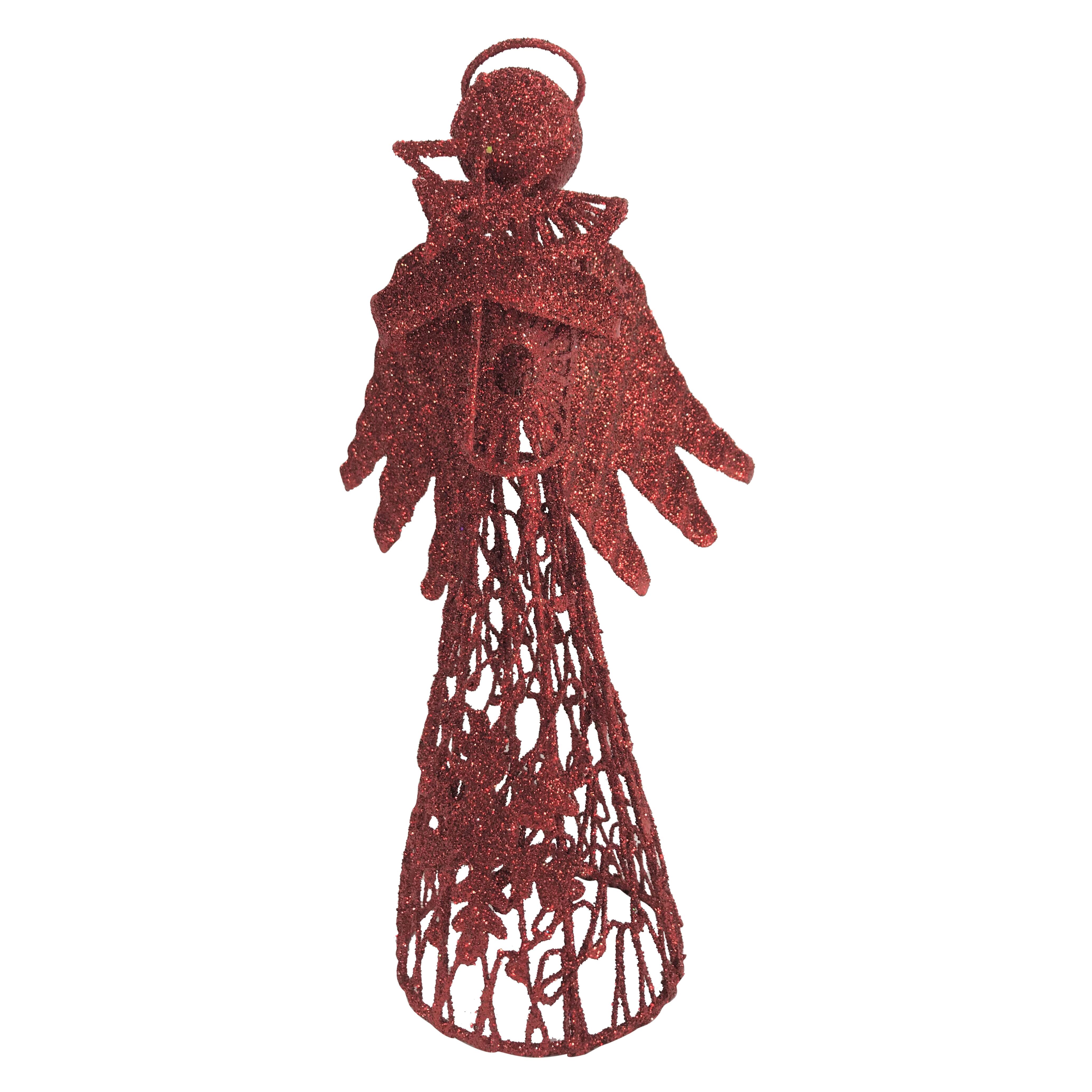 Puntale Per Albero Di Natale Angelo Puntale per albero di natale Angelo rosso in ferro H 30 cm | Leroy Merlin