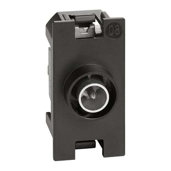 Connettore Presa TV Maschio Per Bticino Living Light - Nero, 1 Modulo - Foto 8