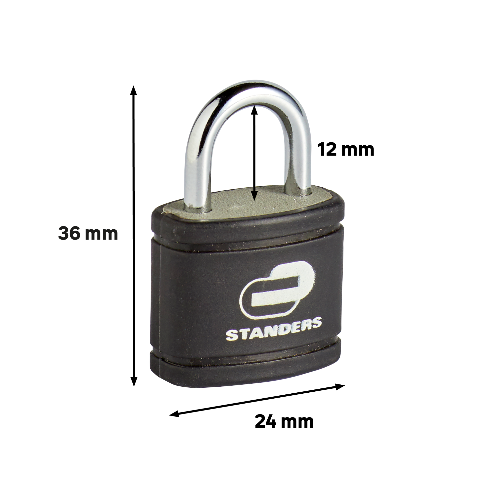 SafeKey - Lucchetto Compatto, 33 X 67 X 19 Mm, Colore: Bianco