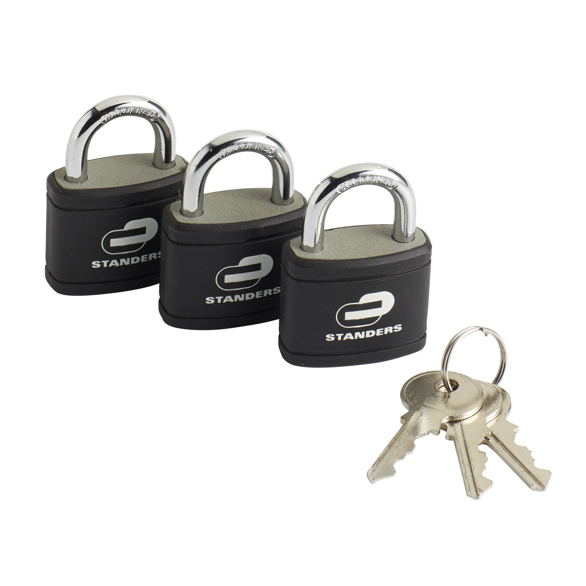 Lucchetto con chiave STANDERS in ferro ansa H 16 x L 17 x 5.3 mm