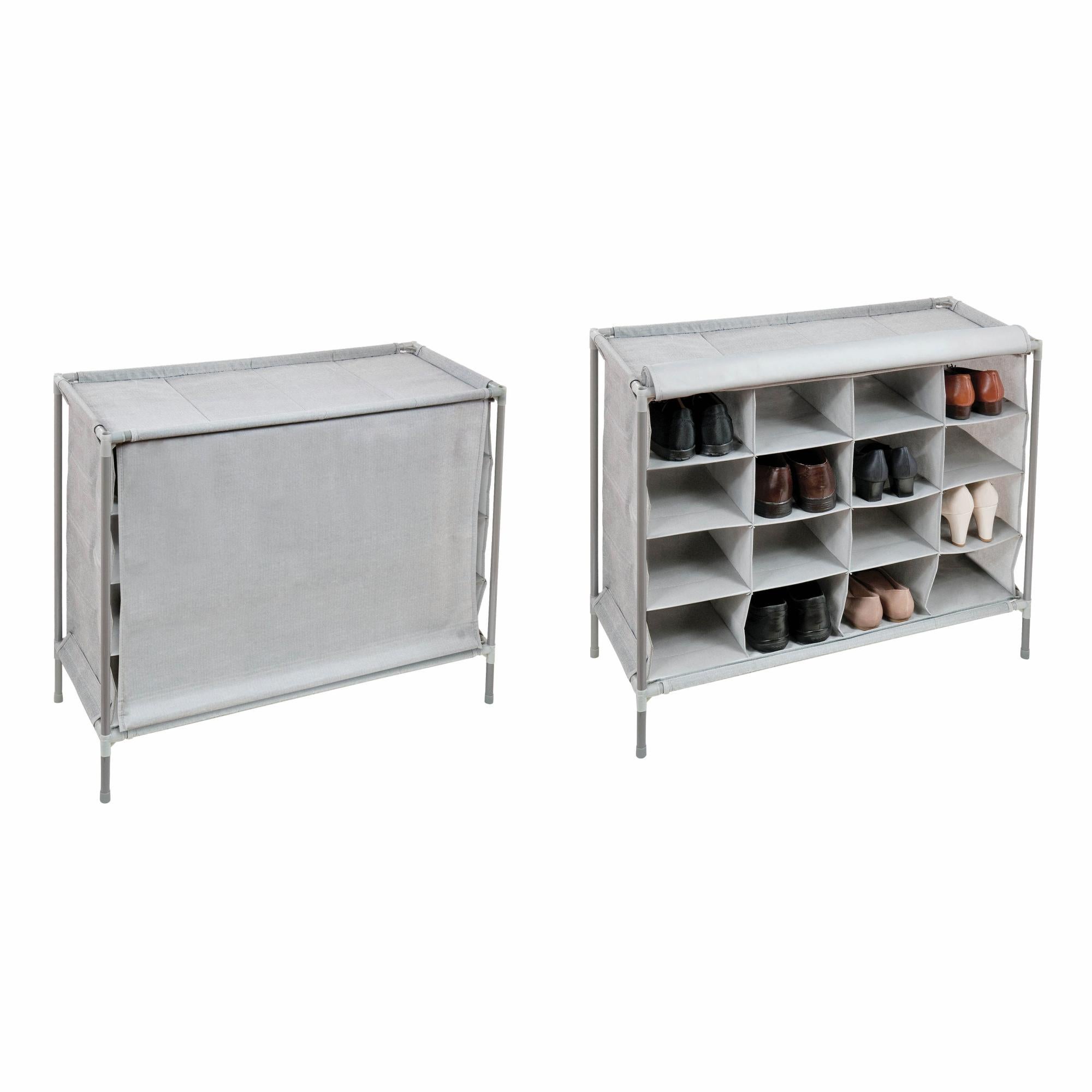 Scarpiera Forte TRONDHEIM 54x91 Cm – Legno Rovere, 1 Anta + Cassetto, Design Salvaspazio - 3