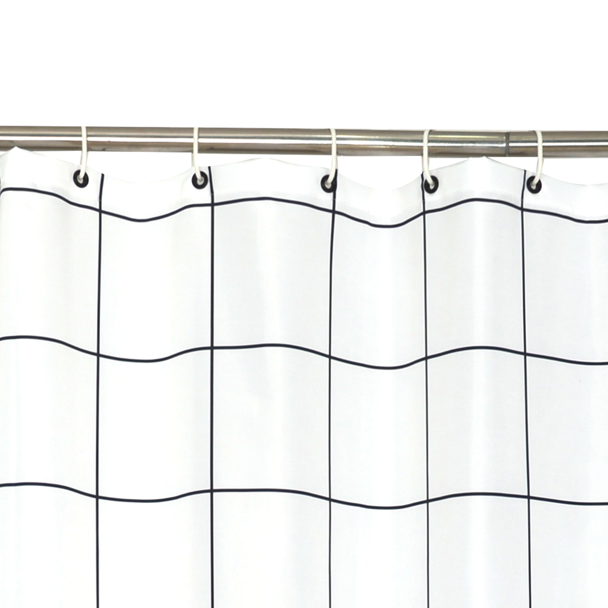 Tenda Doccia Feridras 187078 In Plastica, Multicolore, Dimensioni 120x200 Cm, Facile Da Pulire