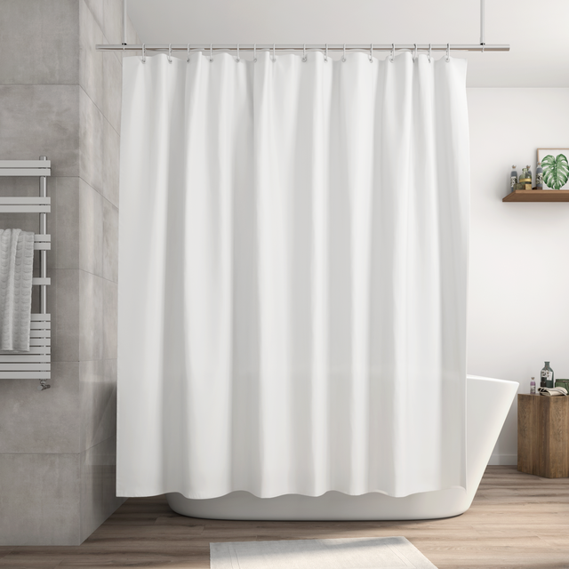 Tenda doccia Happy in poliestere bianco L 240.0 x H 200.0 cm