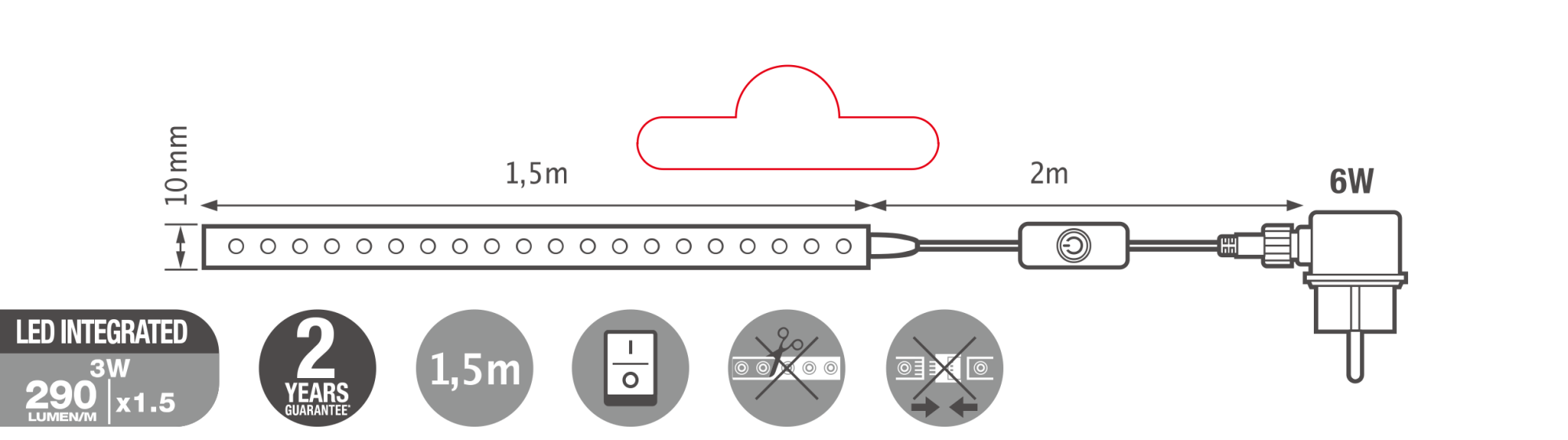 Kit STRISCIA LED + INVERTER + CAVI X MONITOR DA 15"A 27 - Foto 5