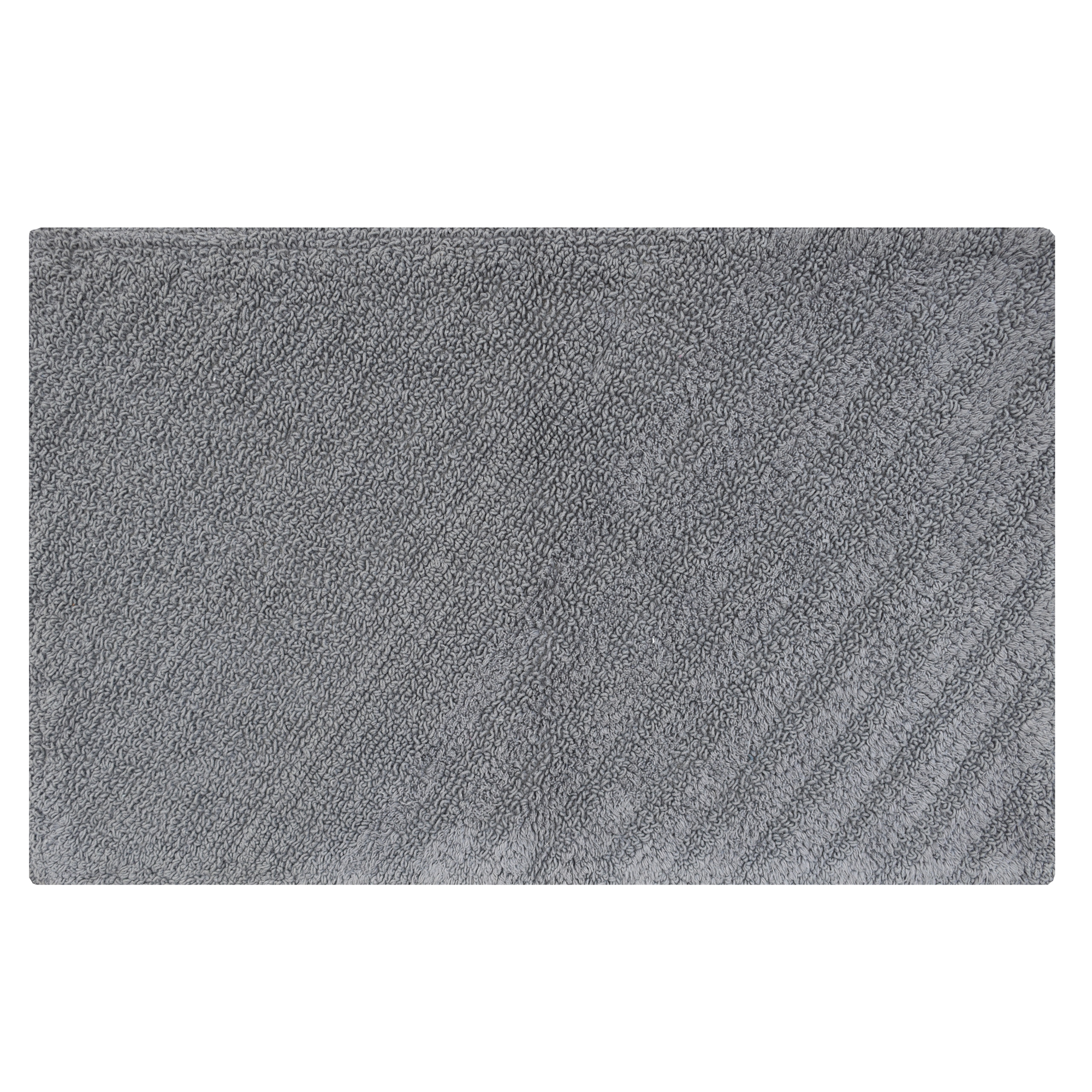 TAPPETO BAGNO POIS BIANCO GRIGIO COTONE 100% PESANTE RETTANGOLARE 50x80 cm