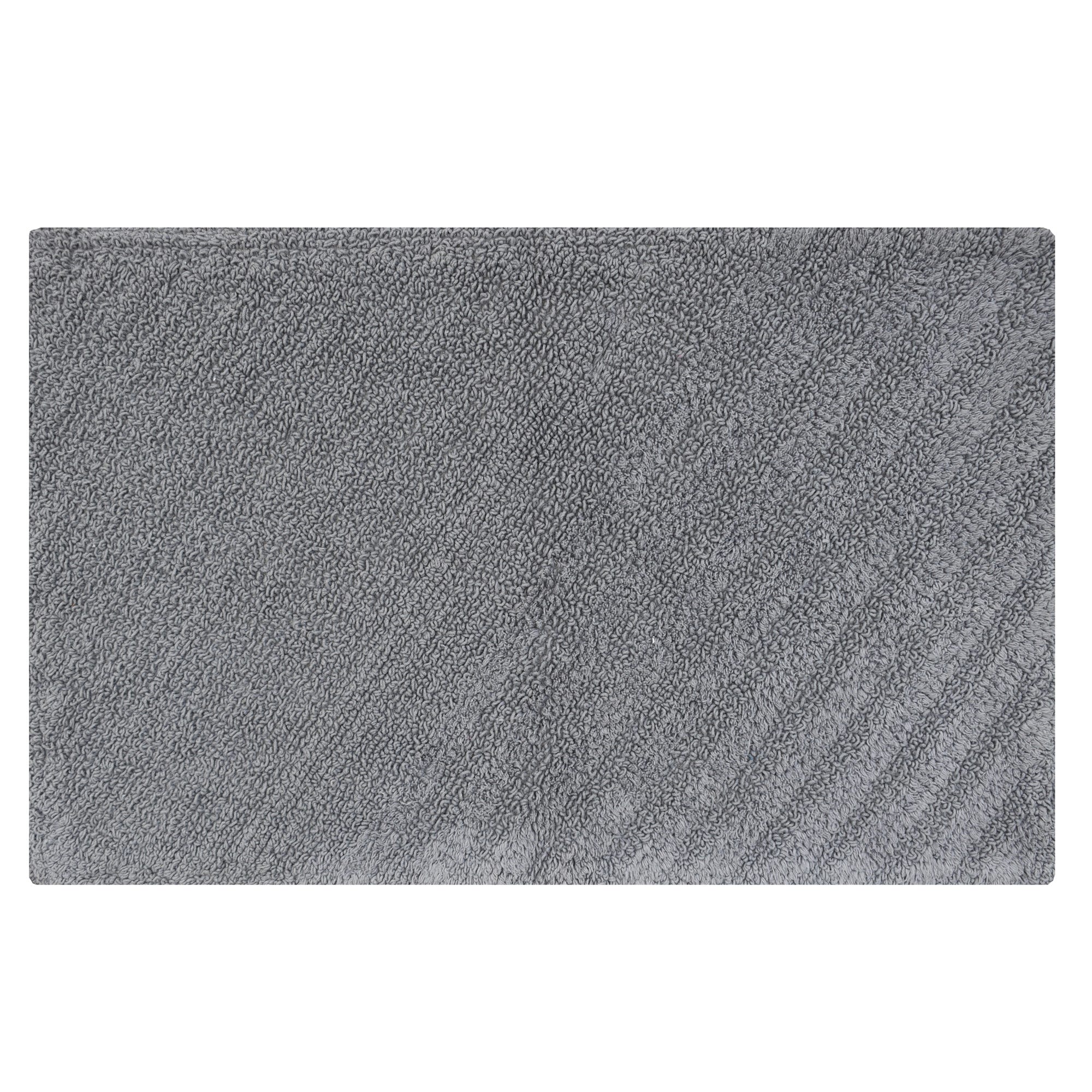 Tappeto bagno rettangolare Remix granit in cotone grigio 120 x 60 cmØ 134  cm