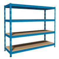 Scaffalatura G-Rack 5 Ripiani | Portata 175kg A Ripiano | Blu 180x90x40cm | Senza Bulloni - Foto 6