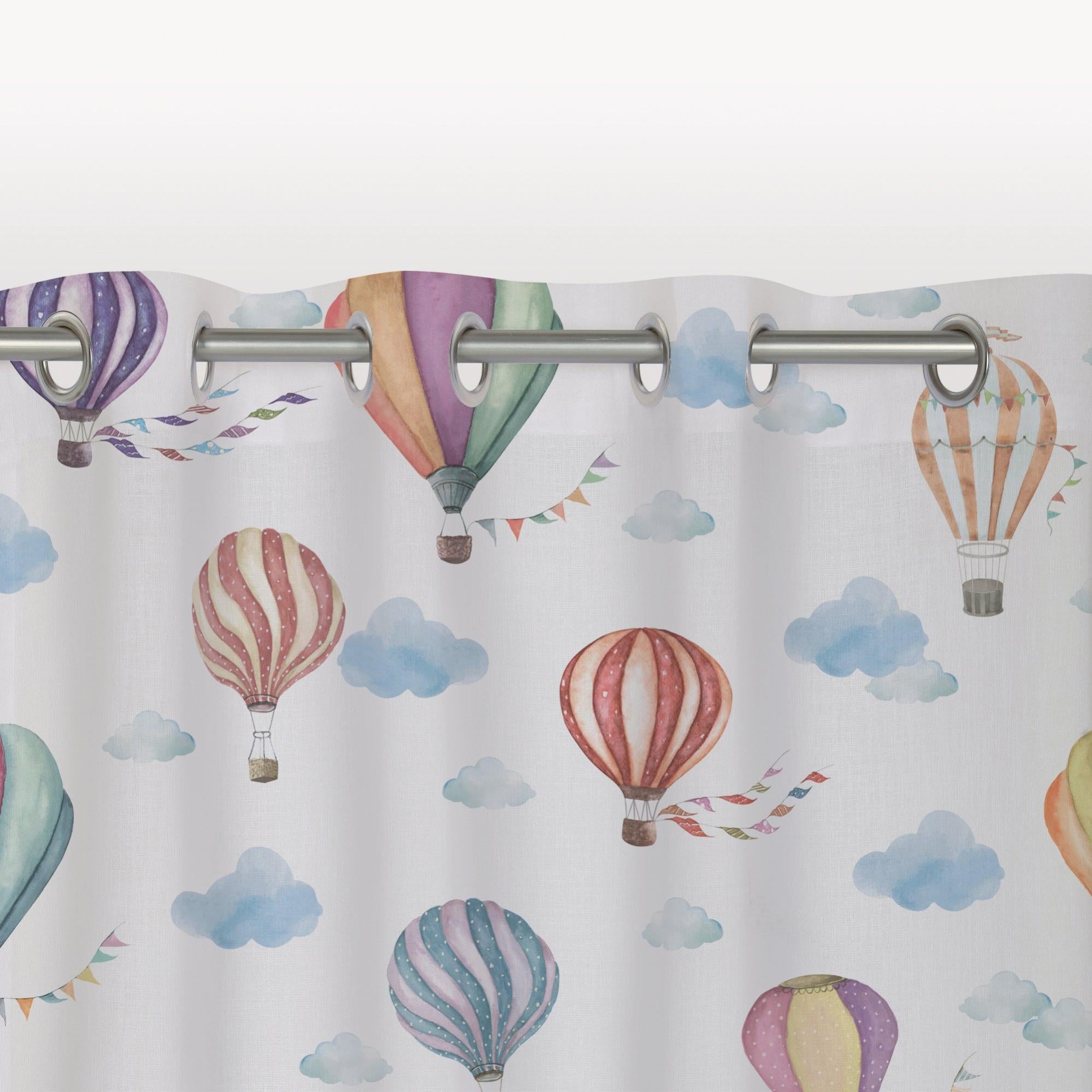 Home Fashion Tenda A Occhielli Per Cameretta Con Uccellini - Multicolore, 245 X 140 Cm, 100% Poliestere