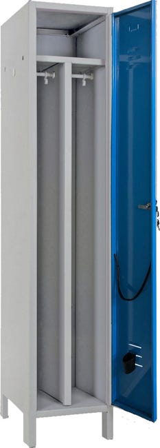 Armadio Spogliatoio 1 Posto - In Lamiera Verniciata, Dimensioni 36x34x180 Cm, Da Montare, Per Palestre E Spogliatoi - Foto 5