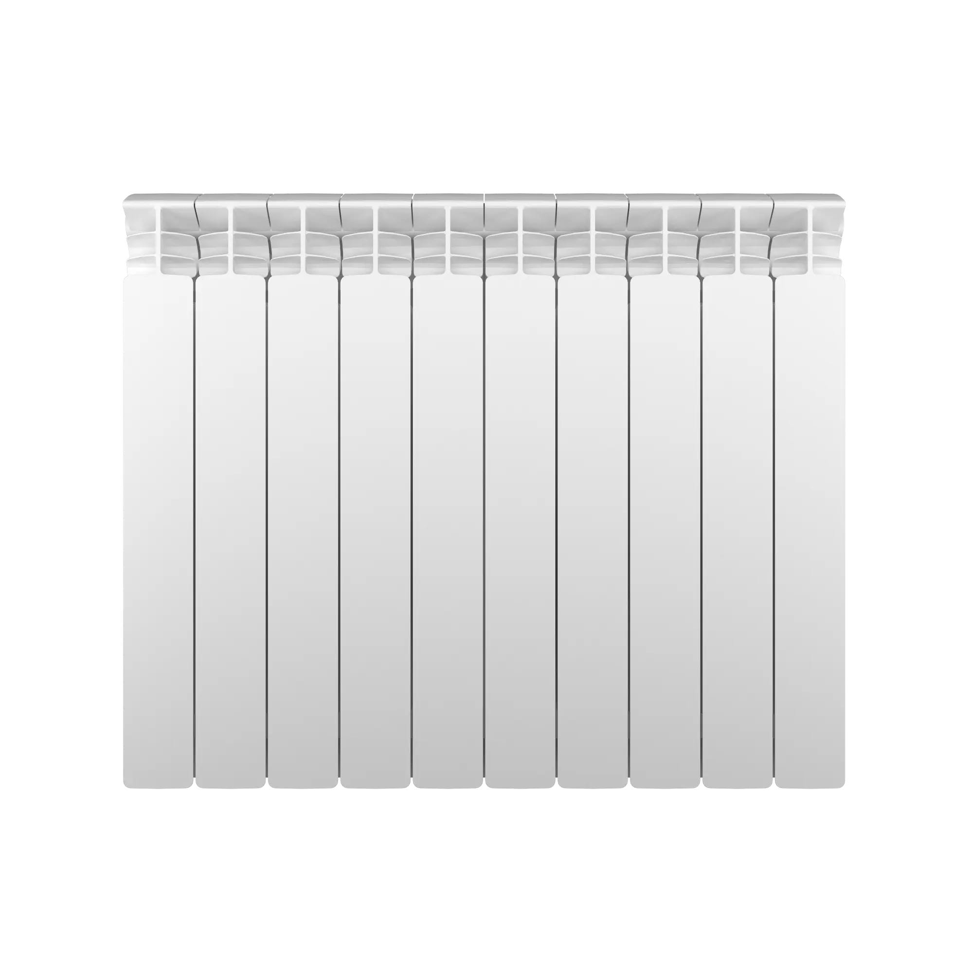 Radiatore acqua calda EQUATION 600/100 in alluminio 4 colonne, 10 elementi  interasse 60 cm, bianco