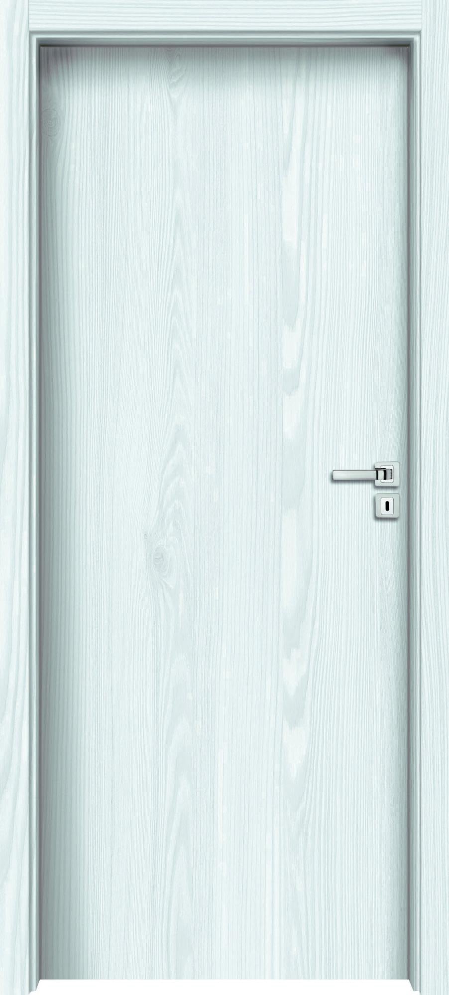 Porta PC In Legno Rovere Sbiancato - 80x40x76 Cm, Bianco, Per Ufficio O Casa - Foto 6
