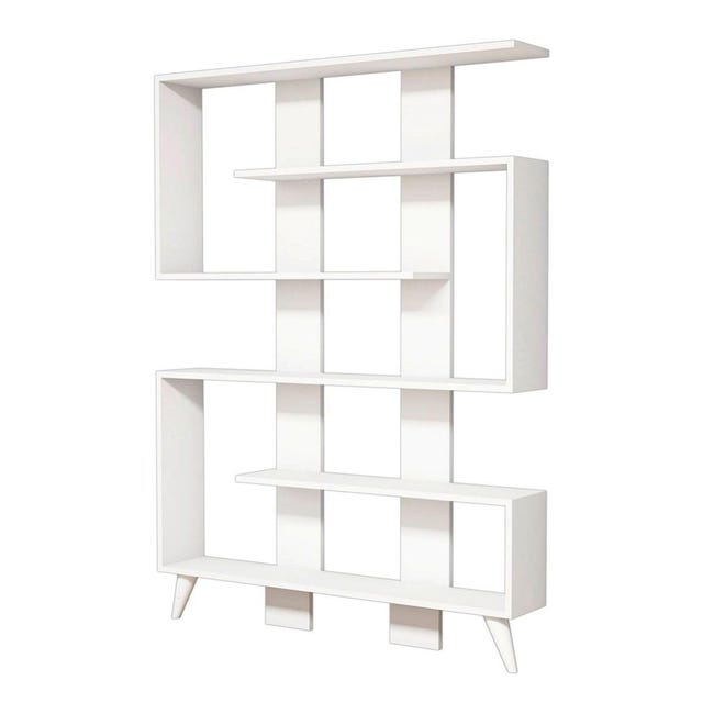 AC Design Furniture Jörn Libreria con 4 Ripiani e Dettaglio Asimmetrico AC Design Furniture Jörn Libreria con 4 Ripiani e Dettaglio Asimmetrico