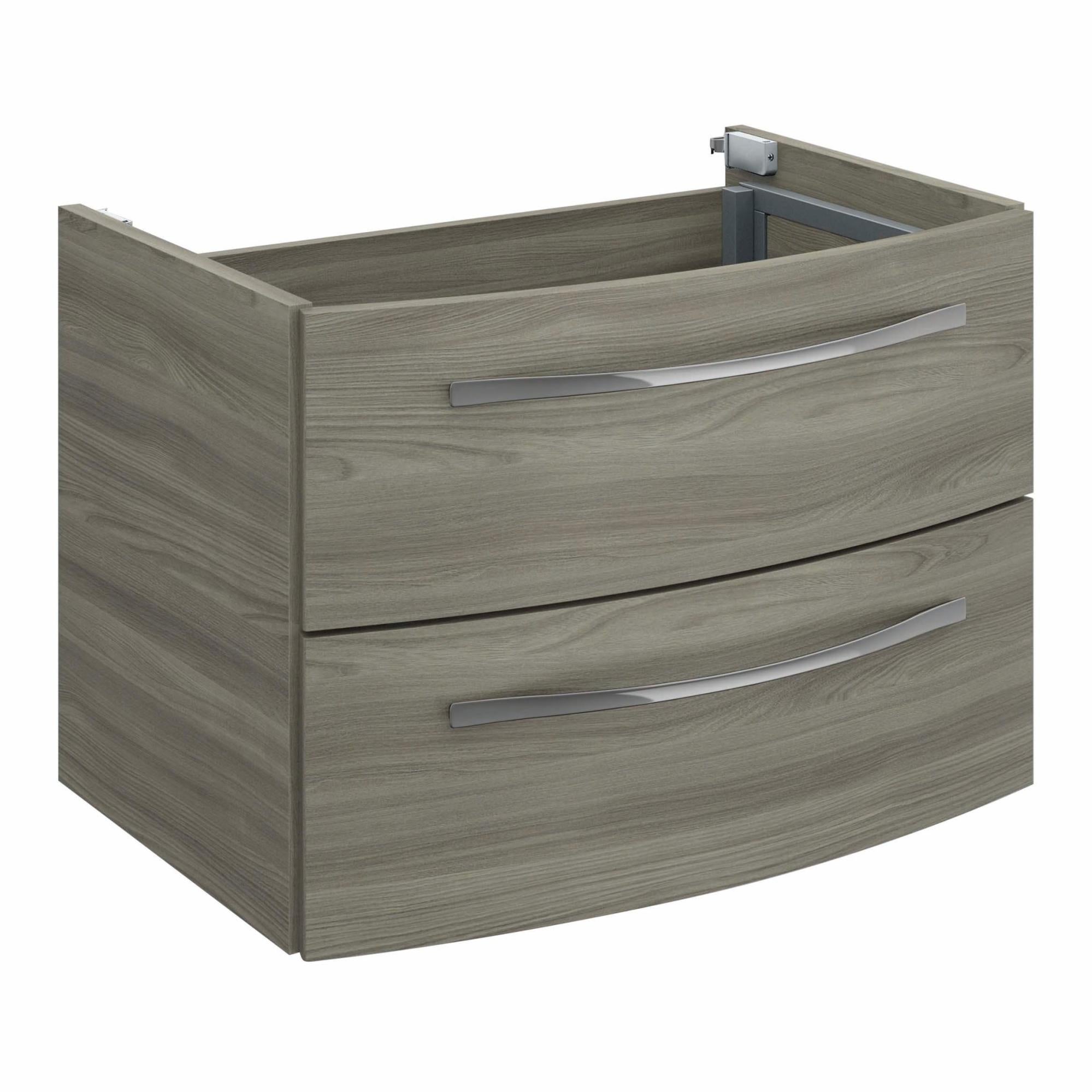 Pannello Truciolare Nobilitato Noce Scuro Spessore 18mm - Bordo Su 4 Lati, Misura 90x100 Cm