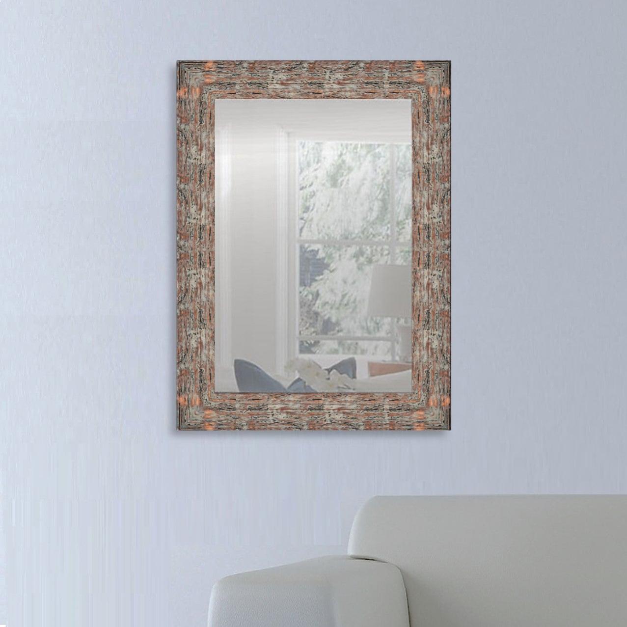 Specchio con cornice da parete rettangolare Matteo oro 68 x 88 cm