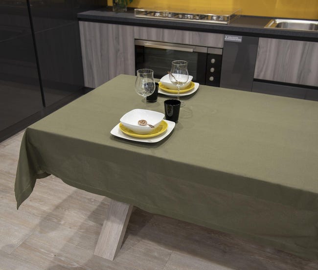 Casatessile Panama tovaglia PLASTICATA Varie Misure - Giallo Oro, 6 posti 140x180 cm Casatessile Panama tovaglia PLASTICATA Varie Misure - Giallo Oro, 6 posti 140x180 cm