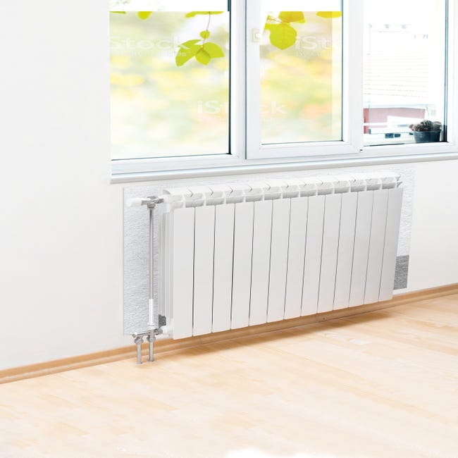 Pannello riflettente pieghevole per radiatore AXTON Reflex bianco L 100 x H  70 cm