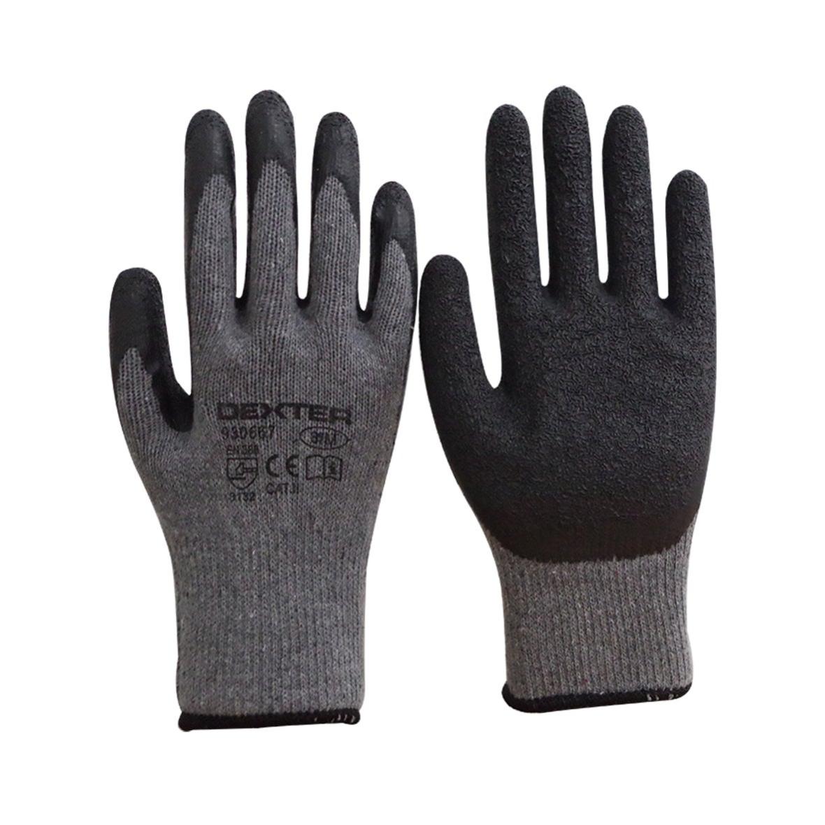 GUANTO FILO NYLON ELASTENE TAGLIA 8 PALMO SPALMATO DI NITRILE PER MECCANICI