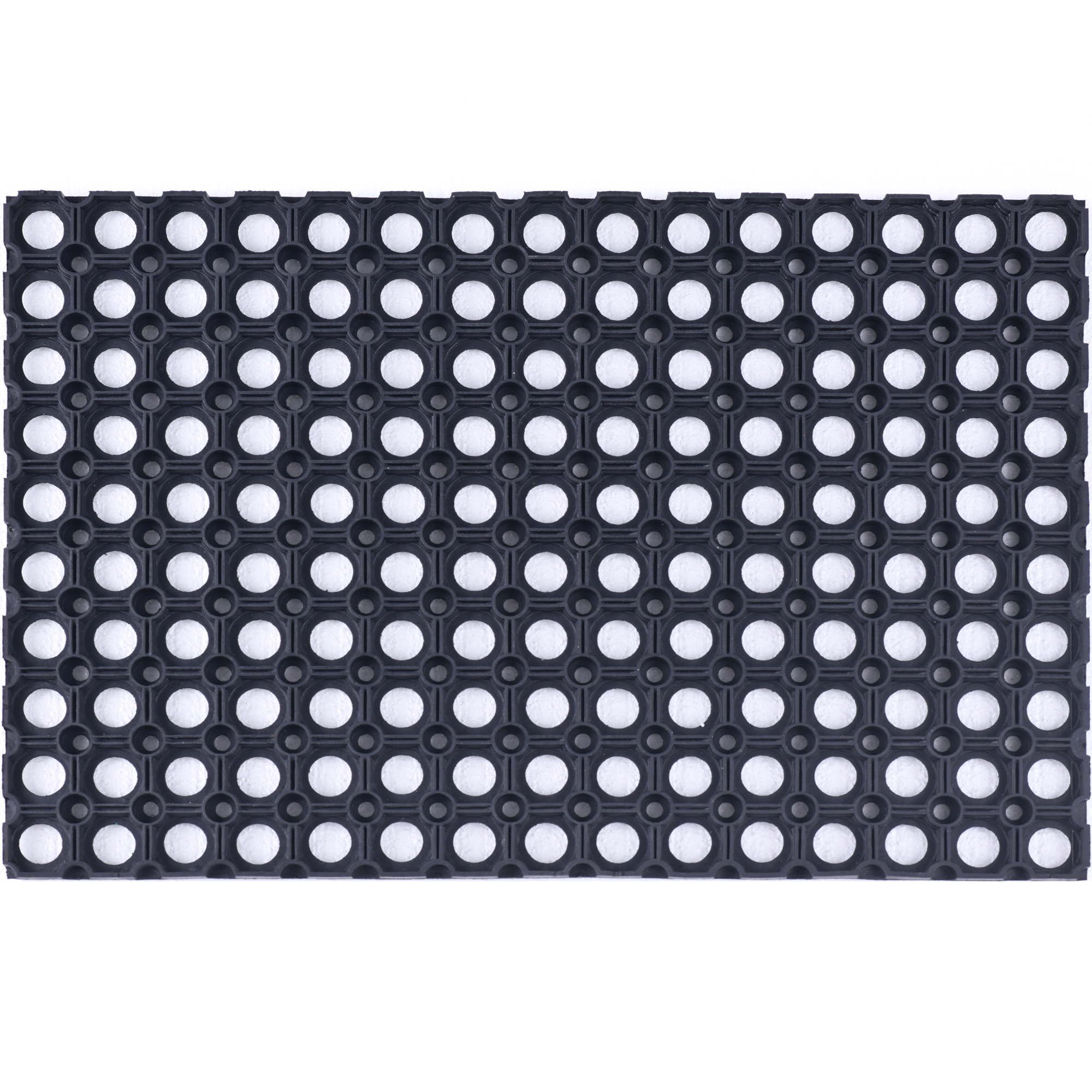 JVL Zerbino In Gomma Resistente Ellipse 40x70 Cm - Super Raschietto, Superficie Borchiata, Antiscivolo, Uso Esterno/Interno - 3