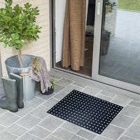 FT010002 Zerbino Aree di ingresso Nero Gomma naturale Interno, Esterno Noduli di FT010002 Zerbino Aree di ingresso Nero Gomma naturale Interno, Esterno Noduli di