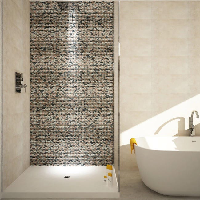 Mosaico di piastrelle di vetro mosaico argento chiaro combinazione di piastrelle specchio parete cucina - 88-XCB5 | Leroy Merlin Mosaico di piastrelle di vetro mosaico argento chiaro combinazione di piastrelle specchio parete cucina - 88-XCB5 | Leroy Merlin