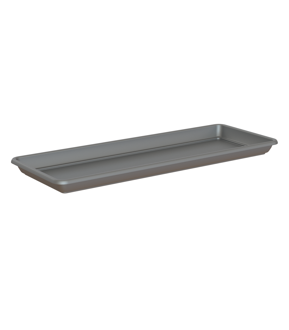 Vaso Quadrato Botle Con Sottovaso – Antracite, 19 Cm, In Plastica Effetto Argilla, Resistente Al Gelo