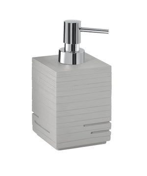 SET ACCESSORI BAGNO PORTA SAPONE SPAZZOLINI DISPENSER SCOPINO VITTORIA  BIANCO