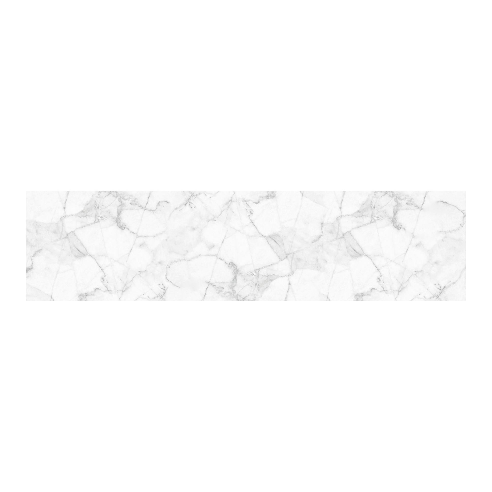 Sticker paraschizzi adesivo Backsplash marmo bianco 180x45 cm multicolore