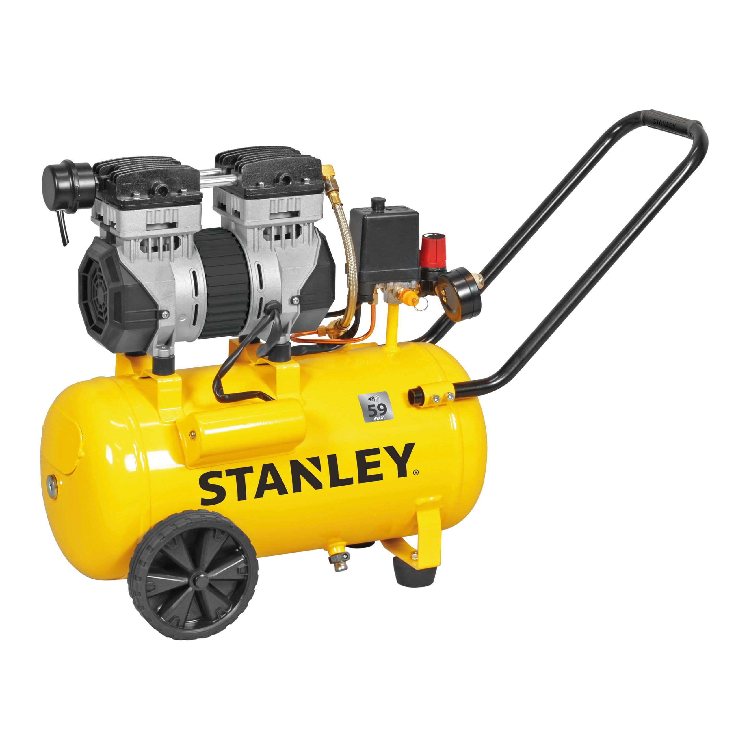 Compressore silenziato STANLEY SXCMS1324HE, 1.3 hp, 8 bar, 24 litri