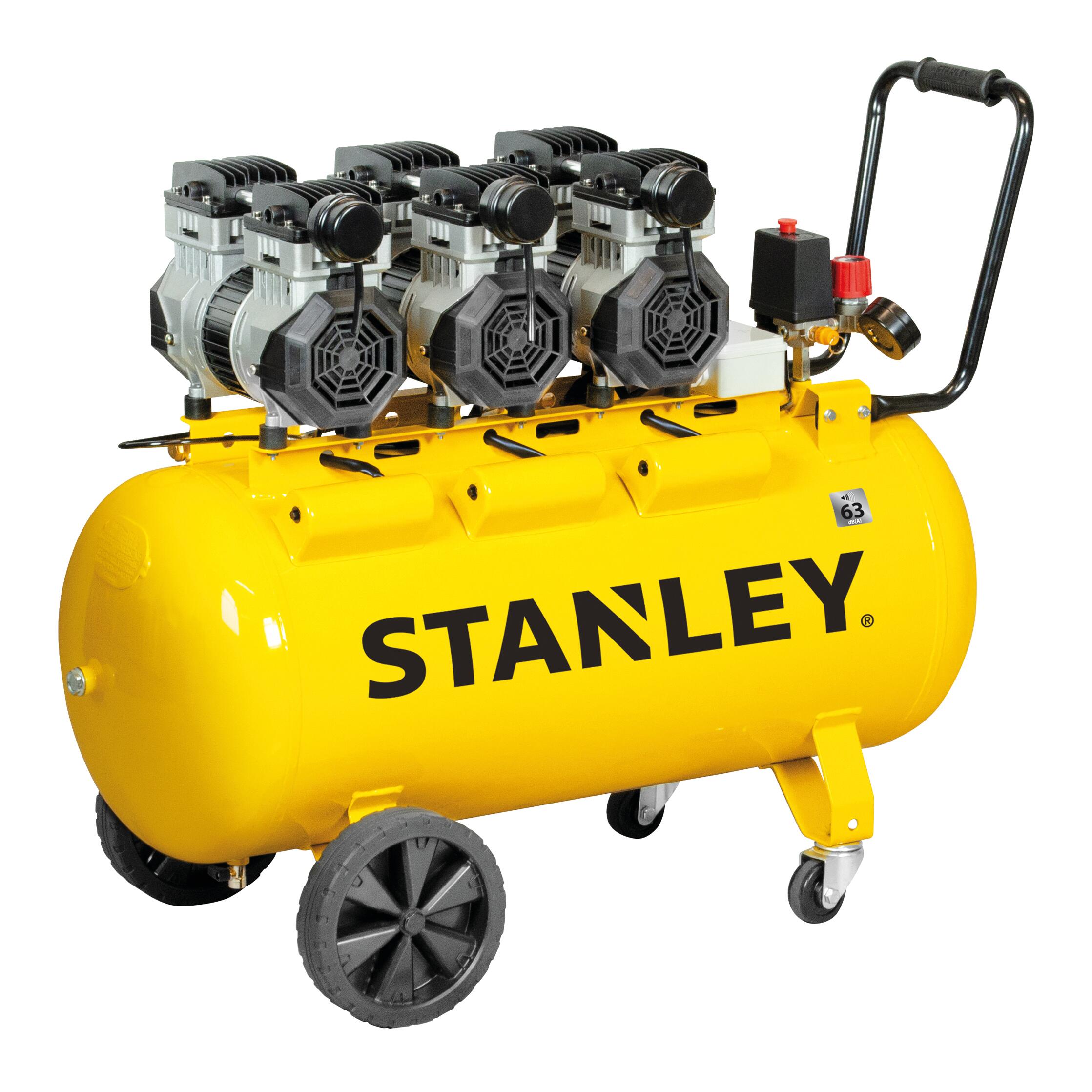 Stanley DV2 400/10/100 - Compressore aria silenziato, 100 litri, 3 HP, 10  bar 220V