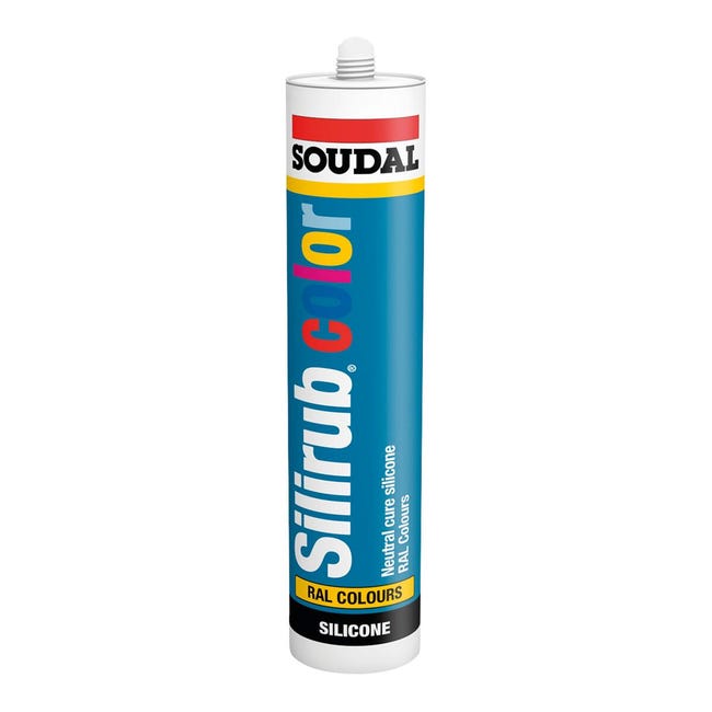 Silicone sigillante SOUDAL Multiuso Colorato RAL 9001 bianco crema 300 ml