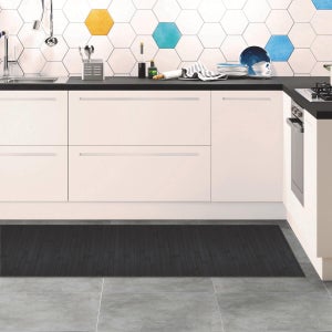TUAN01 tappeto nero rettangolare antiscivolo salotto camera cucina