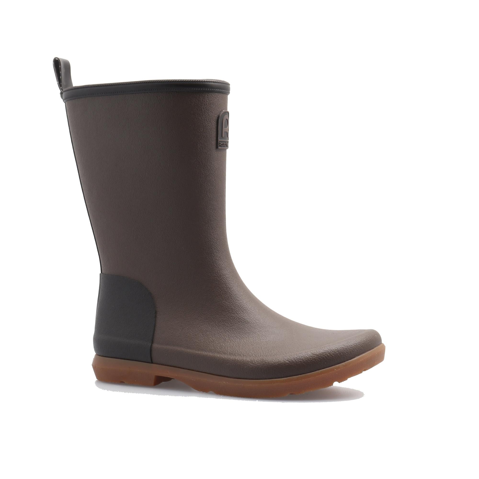 Bundgaard Stivali In Gomma Naturale A Piedi Nudi, Modello Charly High, Blu O Giallo, Punta Larga, Zero Drop