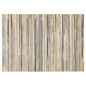 TAPISO Hera Tappeto Morbido Pelo Lucido Effetto 3D Vintage Tradizionale  Classico Crema Beige Marrone Soggiorno Sala OEKO-TEX 160 x 230 cm