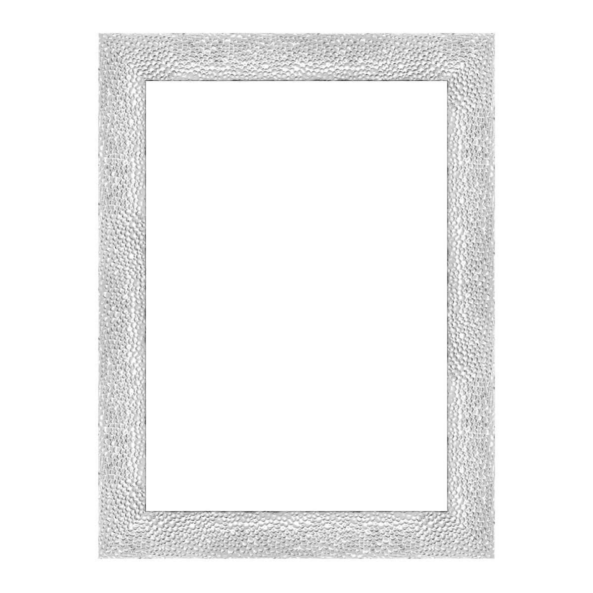 ByMoris Cornice a specchio in pino nero, 30 x 30 cm, specchio decorativo da pare