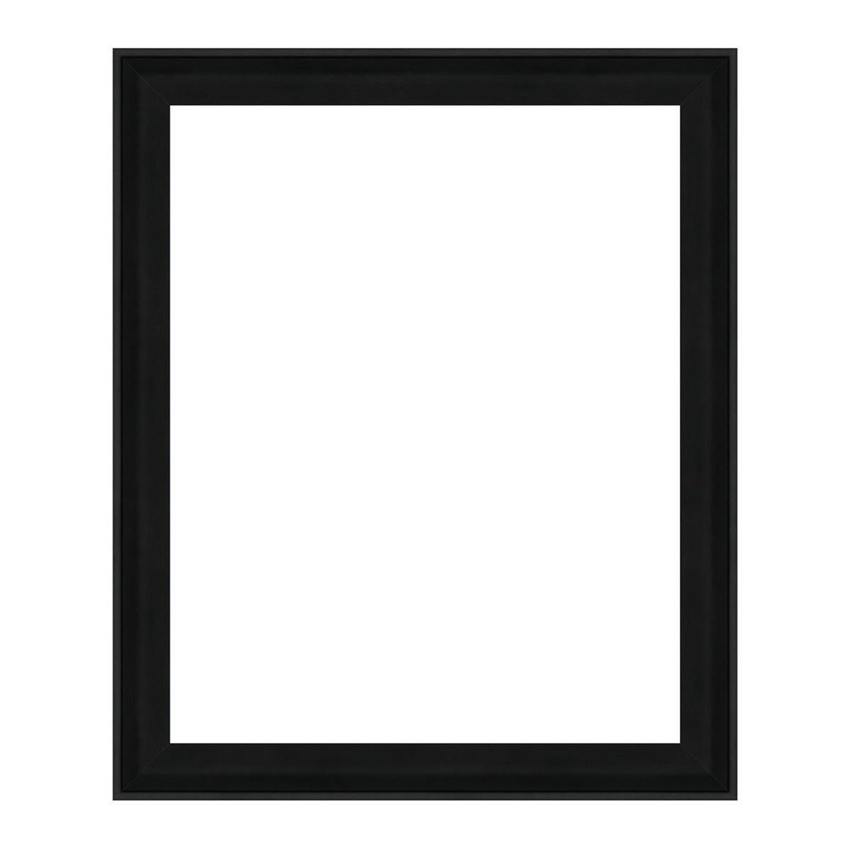 Cornice Per Foto 7x5 Pollici (17,8x12,7 Cm) Nera Piatta - Realizzata A Mano Nel Regno Unito In MDF Con Protezione In Stirene, Per Montaggio Verticale E Orizzontale
