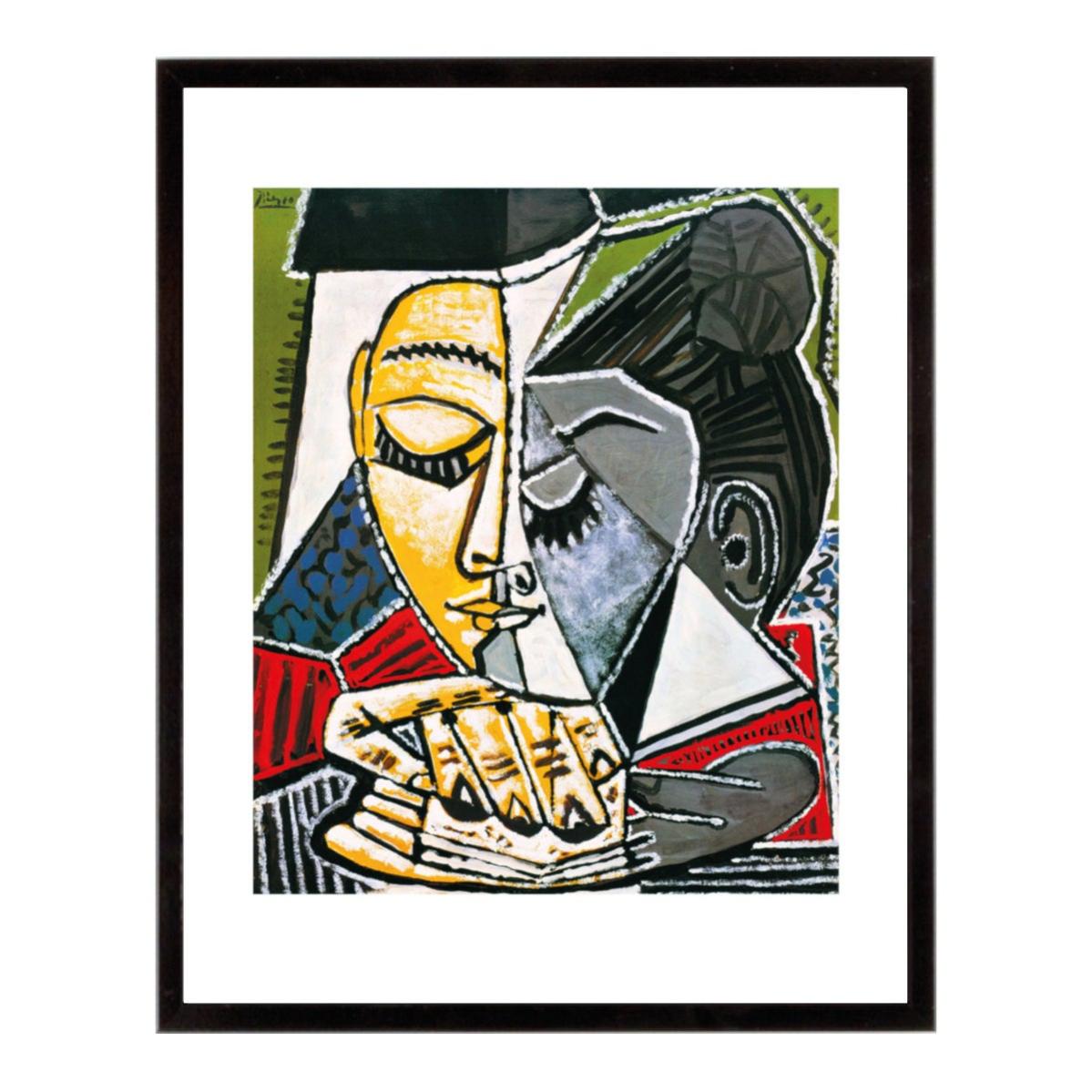 Stampa Su Tela Incorniciata Di Pablo Picasso - 'Chitarrista