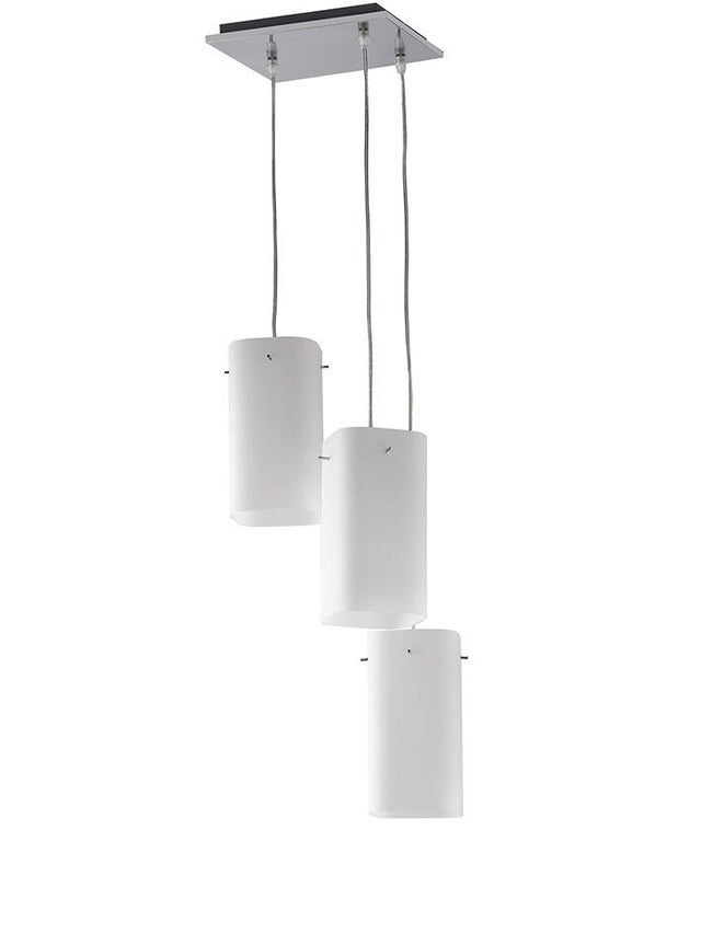 Lampadario Moderno Woodrow nero/ legno scuro in ferro, L. 105 cm, 3 luci,  BRILLIANT