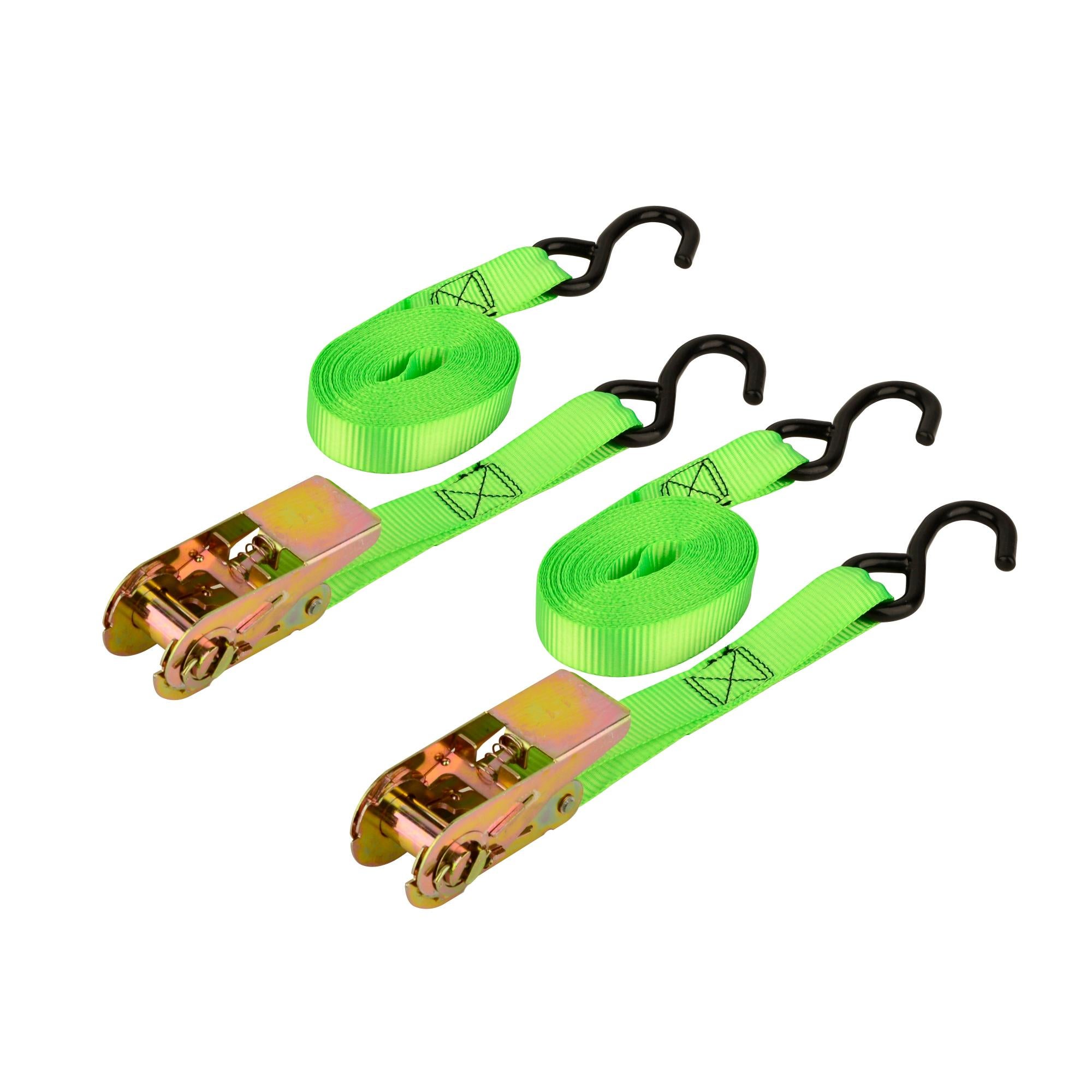 2 Cinghie Di Serraggio Automatiche A Cricchetto, 5 M X 25 Mm, 700 DaN - Foto 8