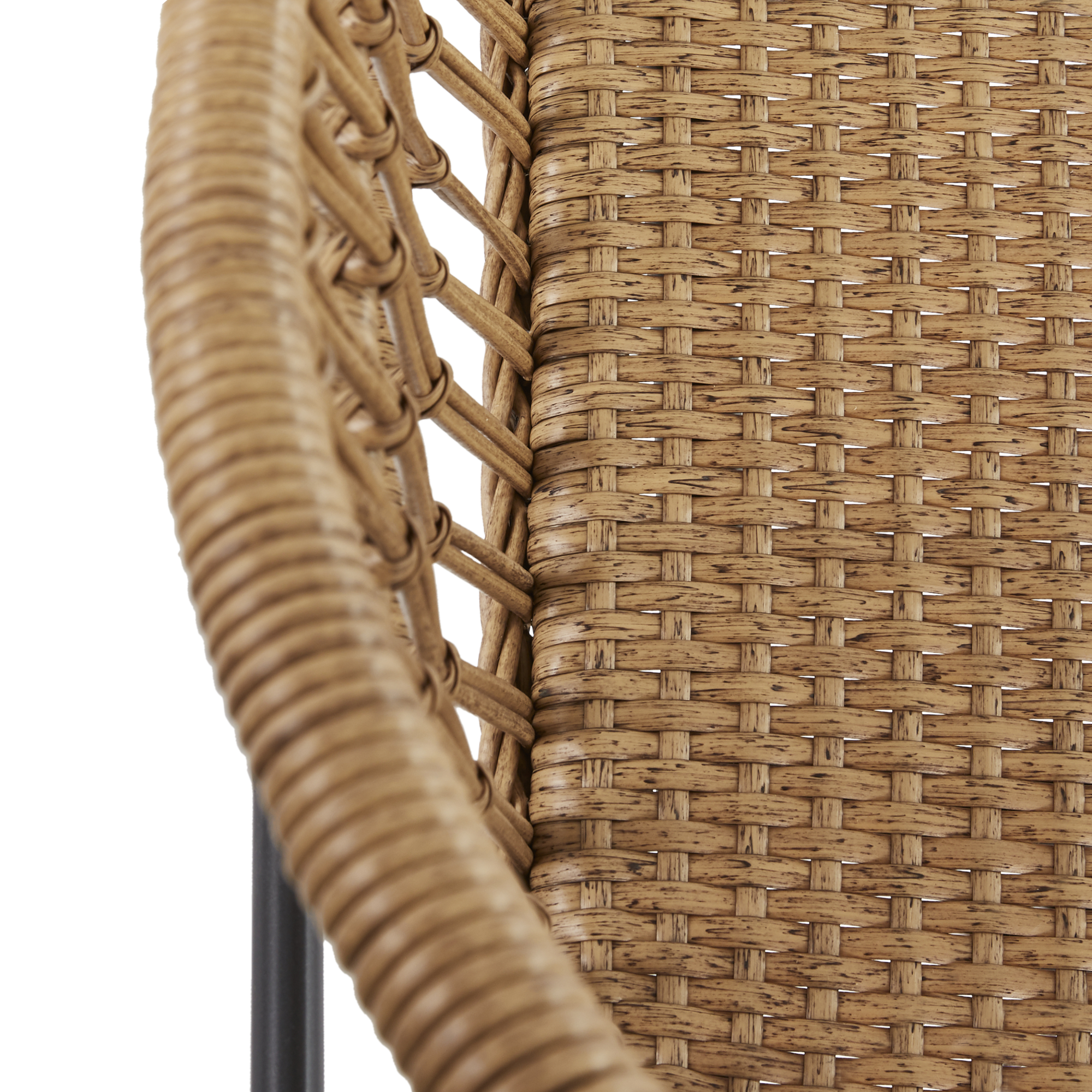 Set Giardino 5 Pezzi Rattan Sintetico | Divano, Poltrona, Tavolo Vetro - Colore Kaki