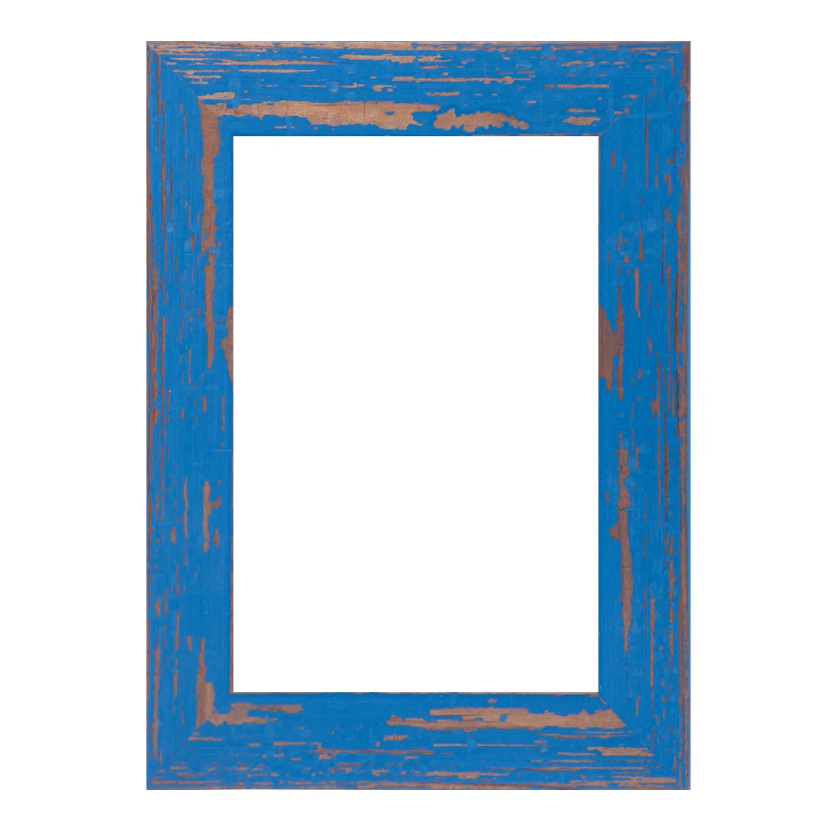 Cornice Amalfi azzurro opaco per foto da 50x100 cm