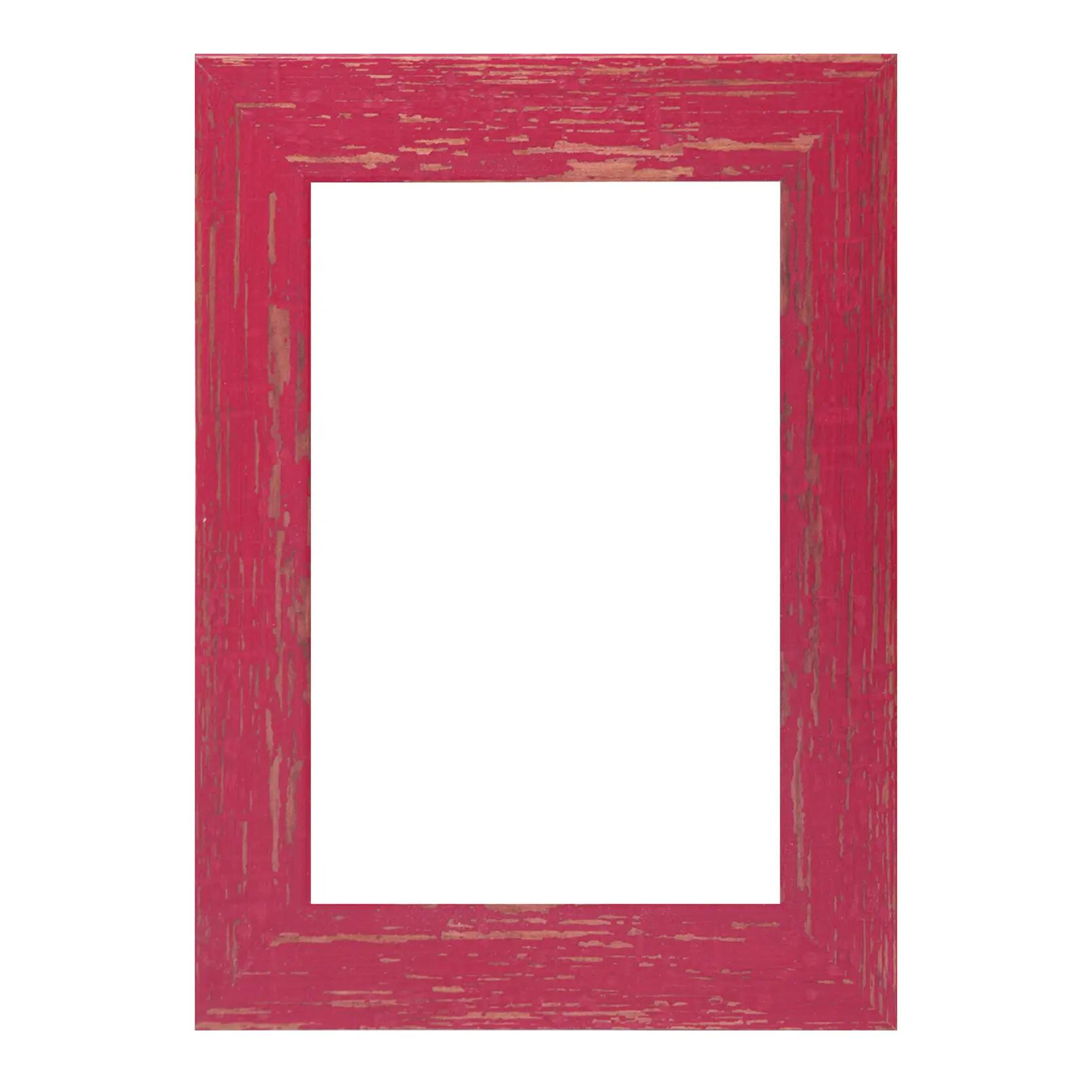Cornice Amalfi rosso opaco per foto da 50x100 cm