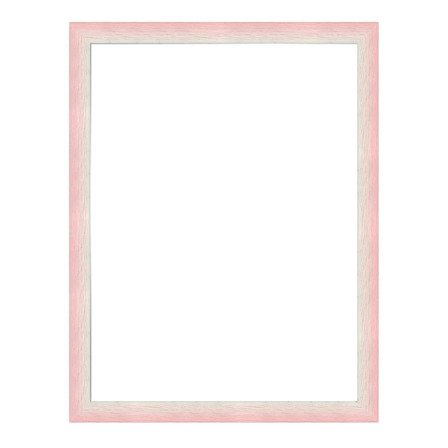 Cornice Bicolore rosa e bianco opaco per foto da 30x40 cm