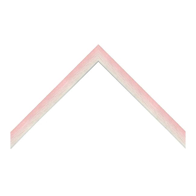 Cornice Bicolore rosa e bianco opaco per foto da 35x50 cm