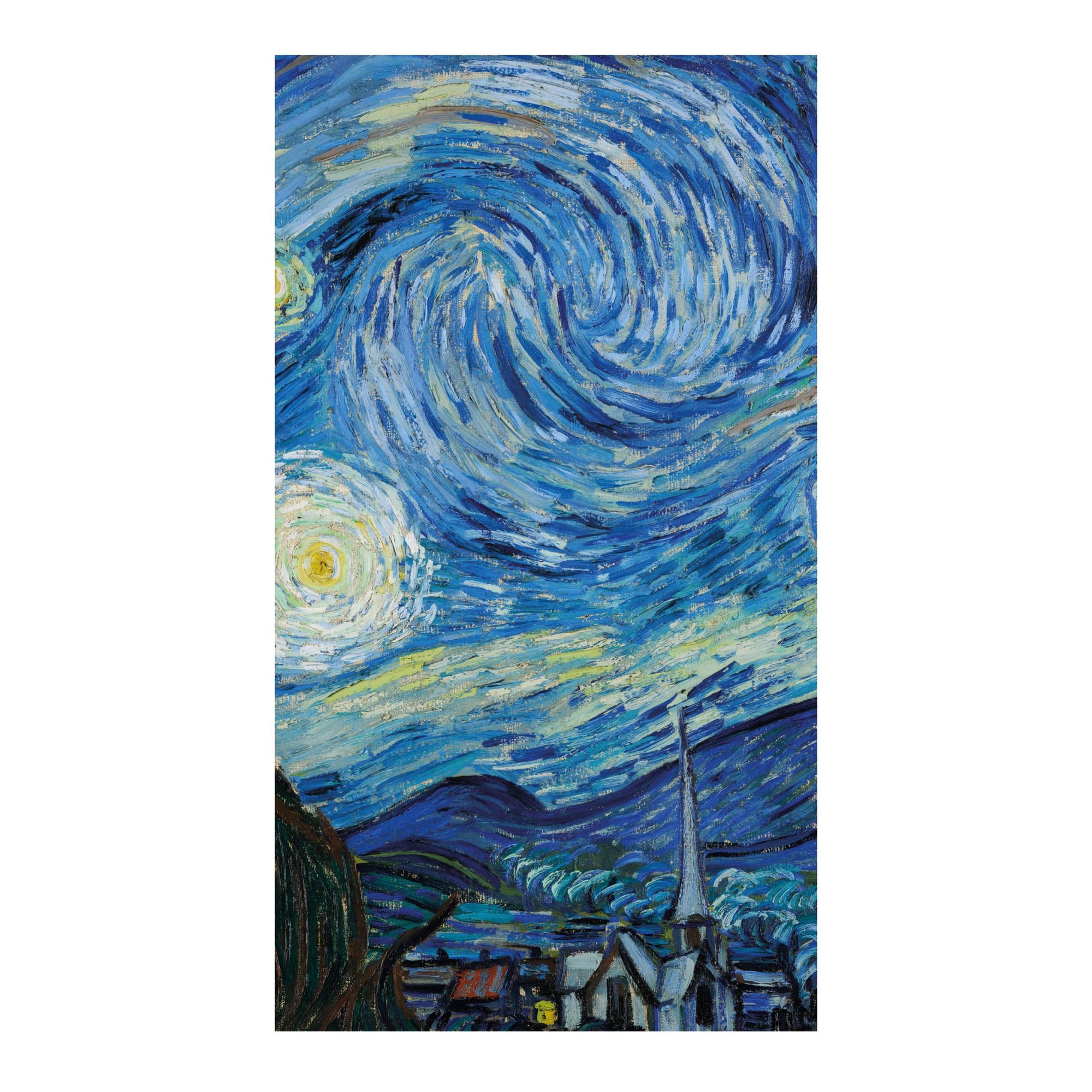 Sticker Van gogh-notte stellata 100x180 cm multicolore