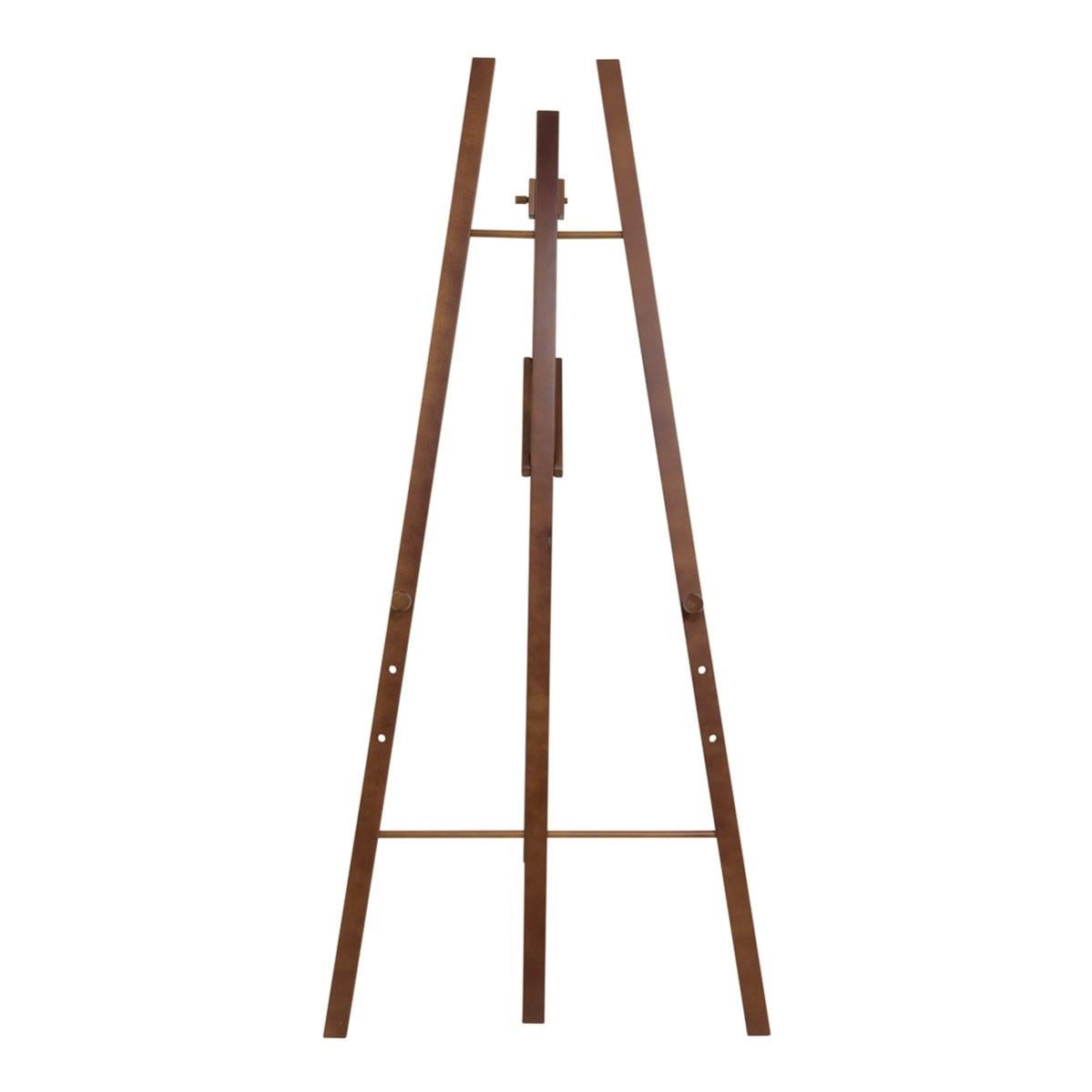 MEEDEN Cavalletto per Pittura Artistica - Cavalletto da Studio in Legno Massello di Faggio, Struttura a H Regolabile, Cavalletto da Pavimento per Artisti, Supporta Tele fino a 122 cm