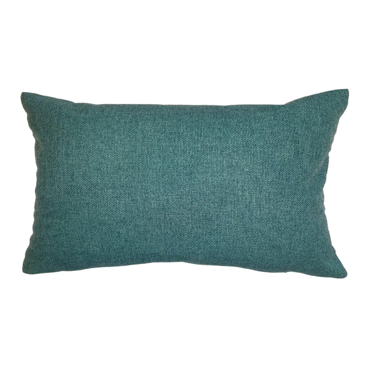 Kare Design cuscino Cannes, Blu Petrolio, look velluto, con zip, Ripieno soffice, sfoderabile, lavabile, 45x45x12 cm (A/L/P) | Leroy Merlin